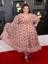 Vestido dulce de lentejuelas y fresas